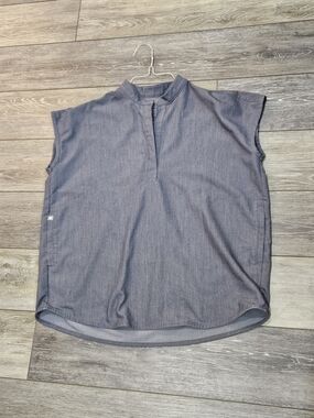Figs Women's Rafaela Short Sleeve  Top In Gray Size Xsmall